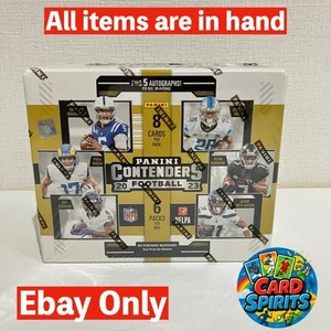 2023 Panini Contenders NFL Football Factory Sealed Hobby Box in Hand - Picture 1 of 2