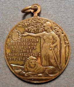 Netherlands: Struck in memory of the Netherlands' 100th Anniversary Of Independe - Picture 1 of 2