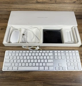 Apple A1243 Wired USB Aluminum Full Keyboard W/ A1152 Apple Mouse Bundle TESTED - Photo 1/4