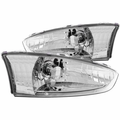 ANZO For Mitsubishi Mirage 1997 98 99 00 01 2002 Crystal Headlights Chrome - Image 1 of 4