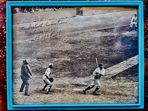 Béisbol MLB enmarcado 11x14 1993 Babe Ruth impresión autógrafa 60º jonrón 1927 😎 - Imagen 1 de 5