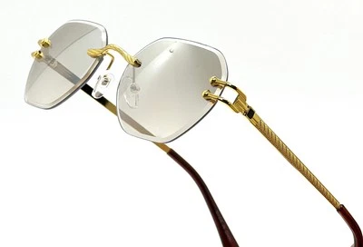 Para Hombres CLÁSICO Elegante Sofisticado Moderno Retro Gafas de Sol Marco Dorado Lente Azul Foto 1 de 4