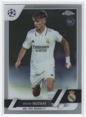 #114 2022 Topps Chrome UEFA BASE Bruno Iglesias RC Real Madrid CF - Image 1 of 2