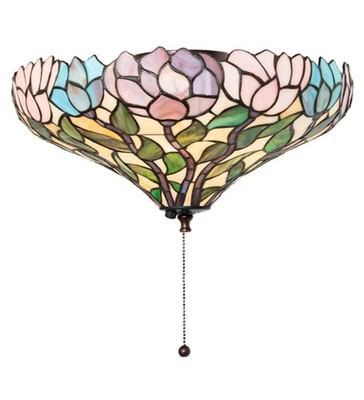 Meyda Tiffany 263352 Wisteria 16"W Single Ceiling Fan Light Kit - MultiColor - Image 1 of 4