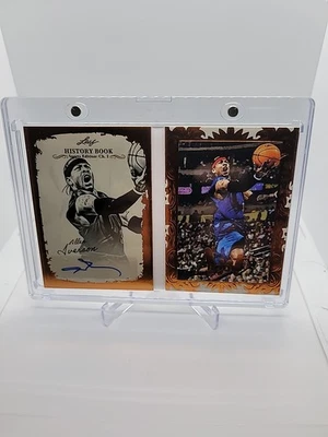 2025 Leaf History Book Allen Iverson Art Book Auto 13/25 Bronze Foil  - Image 1 of 4
