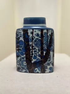 Royal Copenhagen Blue Stoneware Shoulder Vase Designer JOHANNE GERBER - Picture 1 of 6