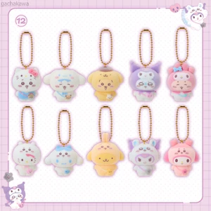 PSL Chiikawa Sanrio Flocked Mascot Capsule Toys Gashapon Figure NEW 2025 - Picture 1 of 12