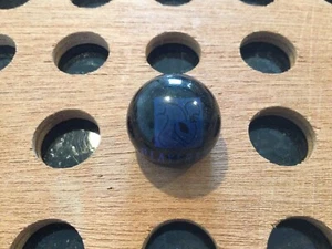 Vintage | "Players Inc." | Blue Print on Black Marble - Picture 1 of 4