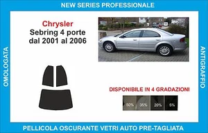 pellicole oscuranti vetri compatibili con chrysler sebring 4p dal 2001-06 post - Imagen 1 de 1