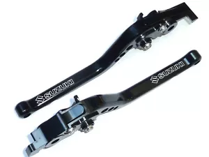 SUZUKI SV1000S 2003-2007 LONG BLACK BRAKE & CLUTCH LEVERS SET ROAD TRACK x19 - Picture 1 of 9