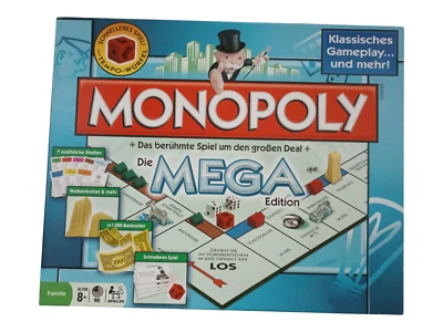 Hasbro Monopoly Mega Edition das berühmte Spiel um den großen Deal    S - Bild 1 von 4