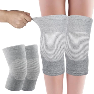 Bambus Kniemanschette, elastische Kompression Kniebandage atmungsaktiv Knieschützer Bein - Bild 1 von 12