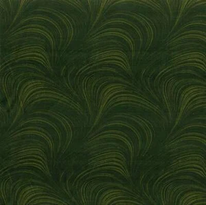 Benartex - Wave Texture - Waves 108" Wide Back - Dark Green, Fabric BTY - Picture 1 of 2