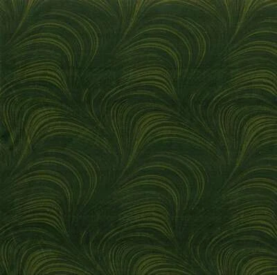 Benartex - Textura ondulada - Ondas 108" espalda ancha - Verde oscuro, tela por comprar Foto 1 de 2