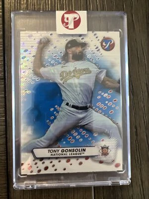 2023 Topps Pristine Tony Gonsolin Encased Color-Match 32/75 NL Jersey LA Dodgers - Image 1 of 3