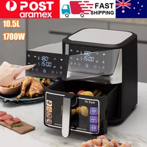 Air Fryer 10.5L LCD Fryers Oil Free Oven 1700W Airfryer Kitchen Healthy Cooker - Picture 1 of 8