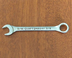 CRAFTSMAN 11/32" X 3/8" COMBINATION WRENCH, 3.6" LONG, 12 POINT, *V SERIES* - Bild 1 von 12