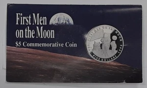 1994 Marshall Islands $5 Commemorative First Men on Moon Apollo 11 BU Coin - Picture 1 of 5