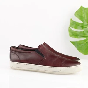 Bruno Magli Mens Wimpy Slip On Shoe Size 11 Burgundy Leather Casual Sport Loafer - Picture 1 of 16