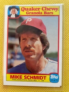 1986 QUAKER CHEWY GRANOLA BARS # 14 MIKE SCHMIDT B - Picture 1 of 2