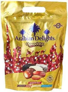 Arabian Delight Chocodate sortiert Schokodatum mit Milch-, Zartbitter- & weißer Schokolade - Bild 1 von 4