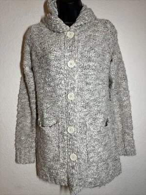 Women’s hoodie Gray cardigan sweater Size Small - Image 1 of 4