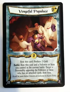 Vengeful Populace L5R La Leyenda de los Cinco Anillos CCG Edición Diamante Promoción - Imagen 1 de 1