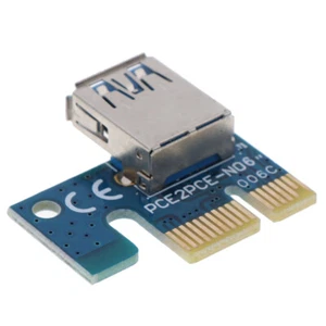 USB 3.0 PCI-E 1X to 16X Extension Cable Mining PCI-E Extended Line Card Adap _ou - Photo 1/12