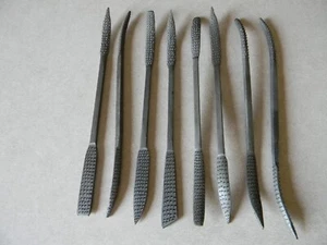 8 pc. carving riffler files, 7-1/2" long - Picture 1 of 3
