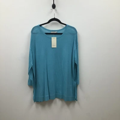 Suéter Pullover Mujer Sejour Azul Manga Larga Cuello Redondo Plus 0X Nuevo Foto 1 de 4