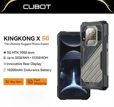 Cubot KingKong X 5G Rugged Smartphone 32GB+512GB 6.58" 120Hz NFC,Dual Screen - Image 1 of 4