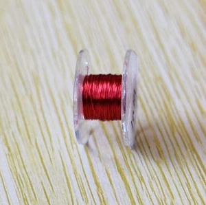 YMC0.11R*10m Filo di rame smaltato rosso 0,11 mm riparazione saldatura magnetica 10 m - Foto 1 di 1