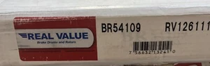 Disc Brake Rotor-4WD Real Value BR54109 - Picture 1 of 2