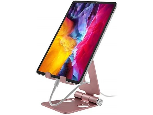 Aduro U-Rise Acero XL Plegable Aluminio Escritorio Tableta Soporte Montaje ROSA Foto 1 de 4