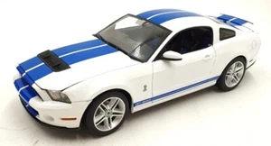Greenlight 1/18 Scale Diecast 13674 - 2011 Shelby GT500 - White/Blue - Picture 1 of 5