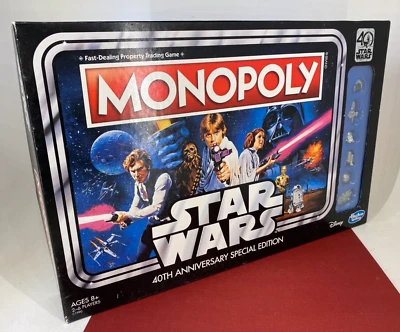Hasbro / Disney ☆ MONOPOLY ☆ Star Wars Version : 40th Anniversary Board Game - Image 1 of 4