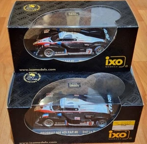 (2) IXO 1/43 Peugeot 908 Hdi-FAP #7 #8 LeMans 2007 Winner Valencia/Monza Car - Picture 1 of 8