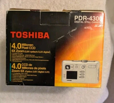 Câmera Digital Toshiba 4300, Prata, Nova Caixa Aberta - Imagem 1 de 4