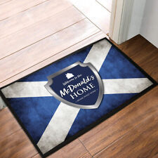 Personalised  Scottish Flag 'Any Name' Home Chrome shield Door Mat 60 x 40 cm 