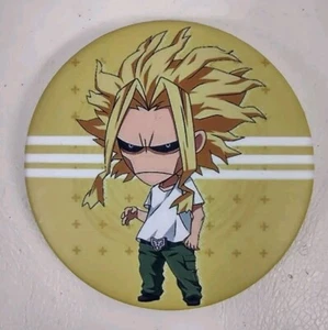 My Hero Academia Manga Toshinori Yagi Pin Trasero Insignia Botón 2 3/8" Plástico - Imagen 1 de 3