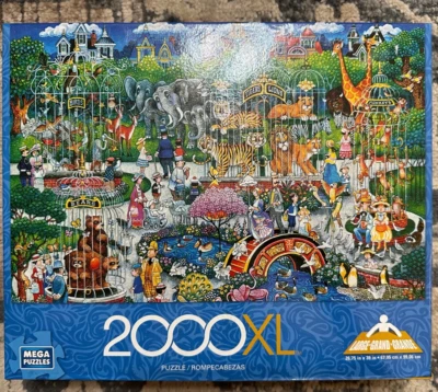 Mega Jigsaw Puzzle 2000XL Victorian Zoo 2000 Pieces - Ready To Enjoy! - Image 1 of 3