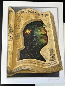 Neil DeGrasse Tyson, Portland & Seattle 2014 by EMEK 1st ltd. edition - Picture 1 of 3