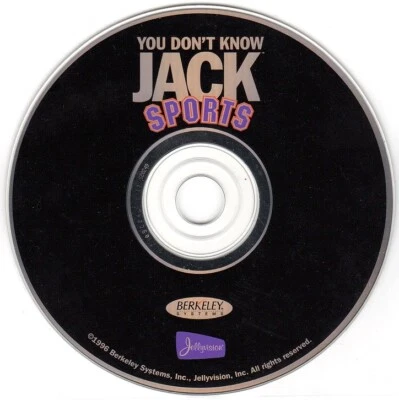 You Don't Know Jack Sports (PC/MAC-CD, 1996) Win/Mac - NEW CD in SLEEVE - Image 1 of 3