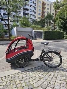 Winther Lastenfahrrad mit 2 Kindersitzen - Bild 1 von 7
