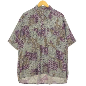 Vintage THE HEARTLAND all-over print short-sleeve shirt men's XL - Picture 1 of 3