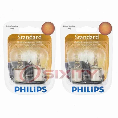 2 pc Philips Rear Turn Signal Light Bulbs for Alfa Romeo 147 156 159 4C jb - Image 1 of 4
