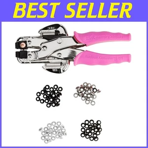 Pink Crop-A-Dile Eyelet Setter Punch Kit - Picture 1 of 7