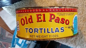 Vintage Old Tin Can Old El Paso Tortillas Unopend - Picture 1 of 8