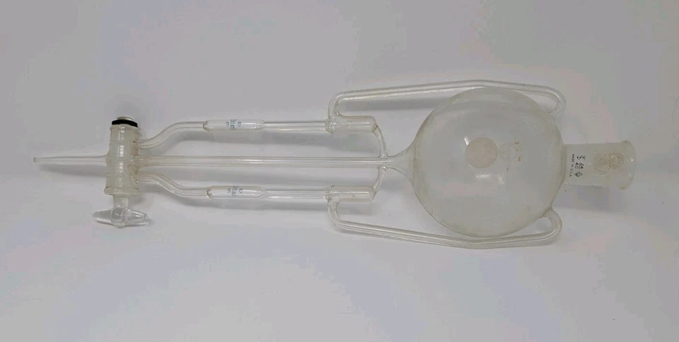 Bureta automática Kimble Kontes, llave de paso de vidrio, depósito de 500 ml, llenado automático Foto 1 de 4