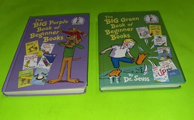 Dr. Seuss Big Book Of Beginner Books Hardcover The Big Green And Purple 12 Books - Image 1 of 4